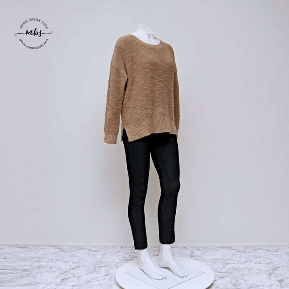 J. Crew Sweaters - J. Crew Crew Neck Knit Sweater Tan Women Size X